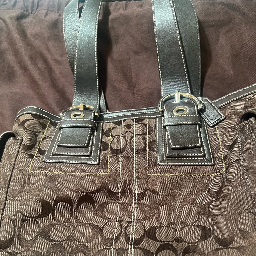 Coach brown purse